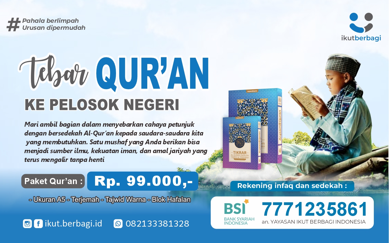  Tebar Quran Ke Pelosok Negeri